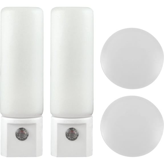 Enbrighten Tunable White LED Night Light, Light Sensing, Amber Glow, 4 Pack