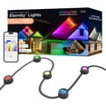 thumbnail image 1 of Enbrighten VIBE 100ft 72 LEDs Permanent Outdoor Eternity Lights, Eave Lights for All Holidays, Christmas, Halloween and More, Black— 82730, 1 of 9