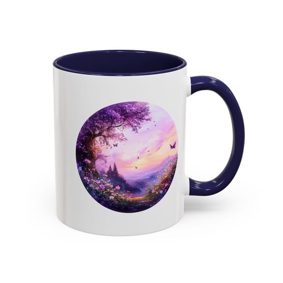 EncH1anted Springtime F11antasy Coffee Mug, MagiC1Al Tea Cup, Nature Lover Gift, Fairy Tale Theme Mug, WhimsiC1Al Drinkware, Spring DE1cor Accent