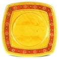 thumbnail image 1 of Encantada Hand - Painted Square Plate, Honey, 1 of 1