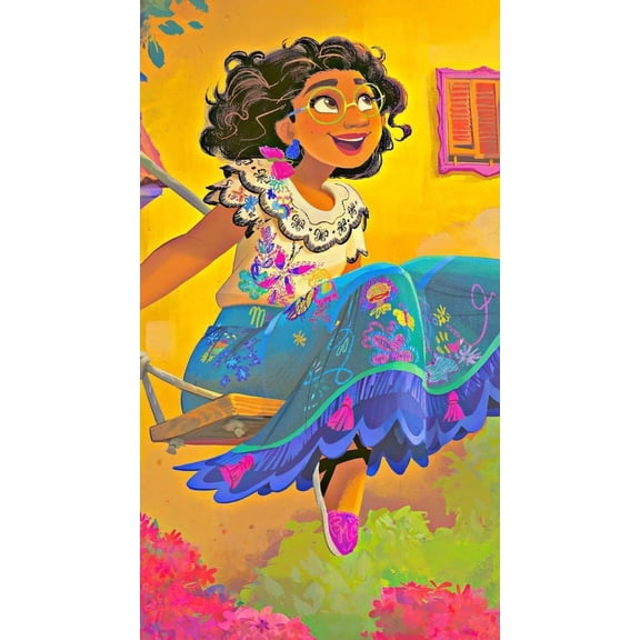 Encanto 5D Diamond Paint Kits for Adults Mirabel Diamond Paint Kit for Beginners Princess Diamond Paint Cartoon Full Drill Diamond Dots Painting Crafts for Decor 12x16 Inch