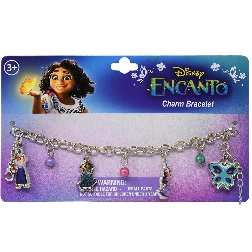Encanto 7" Charm Bracelet with 2mm metal charms and jelly faceted beads