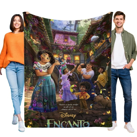 Encanto-Anti-Pilling Flannel Blanket Soft Lightweight Plush Fuzzy Cozy Luxury Blanket for Home and Kitchen Use Perfect for Kids and Adults 52"*60"(130cm*150cm)