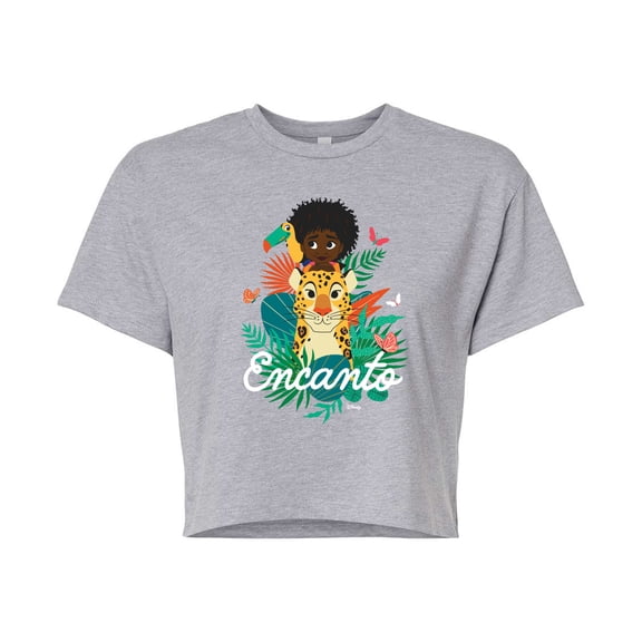 Encanto - Antonio Plants - Juniors Cropped Cotton Blend T-Shirt