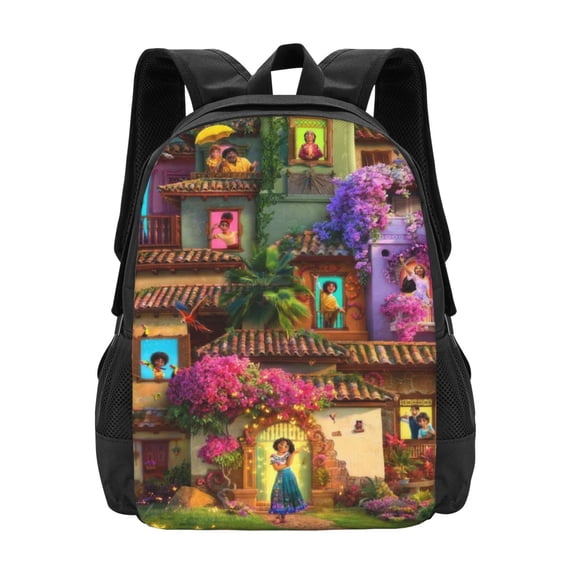 Encanto Backpack, Anime Travel Laptop Backpack, Casual Daypack For College School, Back To School Gift For Men & Women,Unisex Computer Bag Fits 15 Inch Notebook