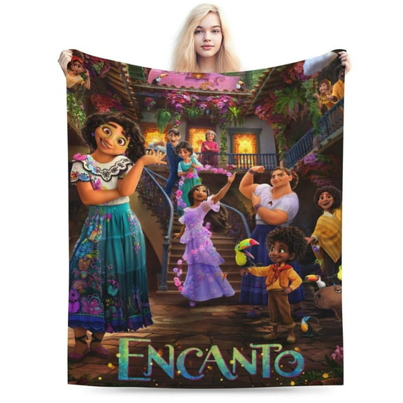 Encanto Blanket, Anime Throw Blanket For Couch Sofa Bed, Soft Cozy Lightweight Warm Flannel Blanket, Home Decor, Anime Gifts For Boys Girls Kids Teens
