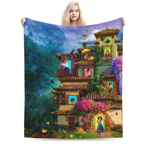 Encanto Blanket, Anime Throw Blanket For Couch Sofa Bed, Soft Cozy Lightweight Warm Flannel Blanket, Home Decor, Anime Gifts For Boys Girls Kids Teens