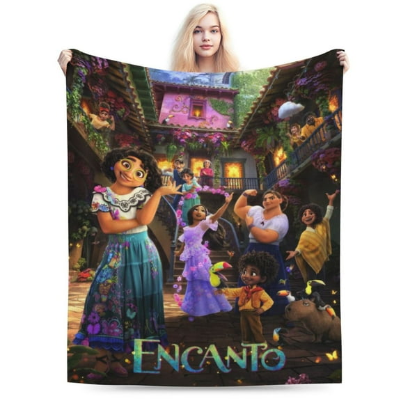 Encanto Blanket, Anime Throw Blanket For Couch Sofa Bed, Soft Cozy Lightweight Warm Flannel Blanket, Home Decor, Anime Gifts For Boys Girls Kids Teens