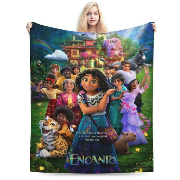 Encanto Blanket, Anime Throw Blanket For Couch Sofa Bed, Soft Cozy Lightweight Warm Flannel Blanket, Home Decor, Anime Gifts For Boys Girls Kids Teens