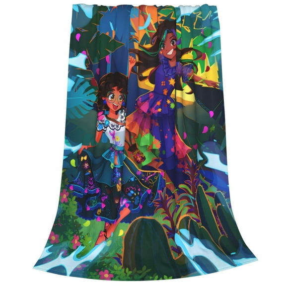 Encanto Cartoon Throw Blanket Soft Camping Travel Blanket Suitable for Sofa Bed All Seasons Universal Flannel Blanket 40*50 in