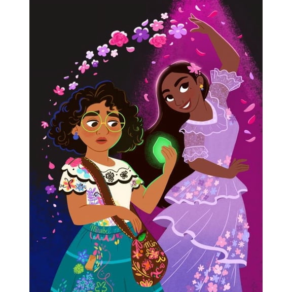 Encanto Diamond Painting Kits for Adults 5D DIY Round Diamond Number Kits with Full Drill 12X16 Inch Mirabel Diamond Embroidery Paintings Great for Home, Office, Wall Decor