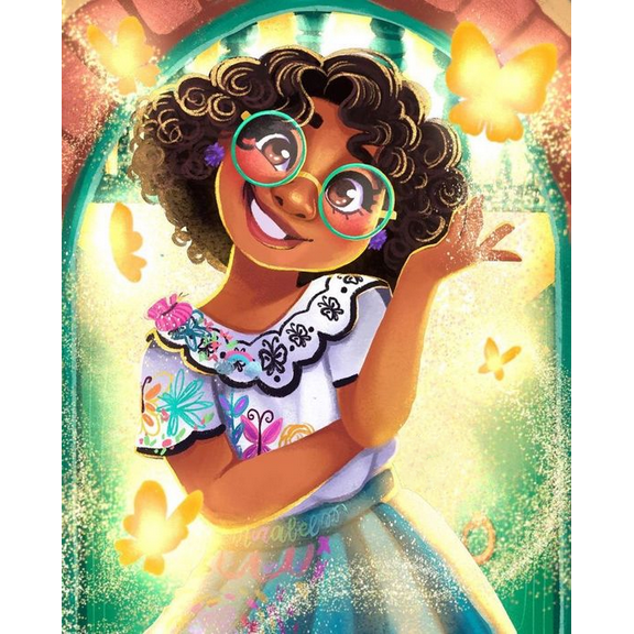 Encanto Diamonds Painting Kits for Adults,DIY Diamonds Painting,Cartoon Diamond Art Craft Full Drill Home Wall Decor 12x16 Inch