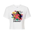 thumbnail image 1 of Encanto - Did Someone Say Flowers - Juniors Cropped Cotton Blend T-Shirt, 1 of 5
