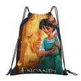 thumbnail image 1 of Encanto Drawstring Backpack Anime Sackpack Gym Bag For Sport Yoga Travel Hiking Shopping Lightweight Gym Bag 16*14 Inch, 1 of 8