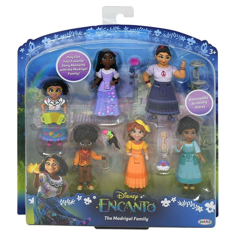 Figurines de poupée Encanto, la famille Madrigal 6-pack Set chacun avec  accessoire-1