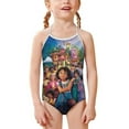 thumbnail image 1 of Encanto Girls One Piece Swimsuits Quick Dry Beach Swimwear Bathing Suit for Cute Little Kids 3-8 Years, 1 of 6