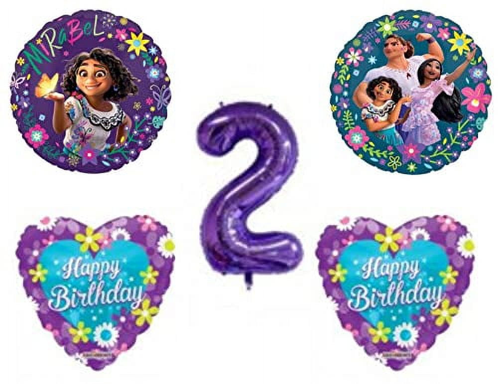 Encanto Happy 2nd Birthday Party Balloons Decorations Supplies Madrigals Movie Sisters