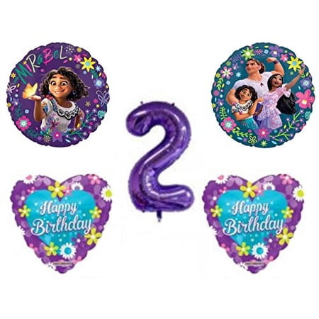 Encanto Happy 2nd Birthday Party Balloons Decorations Supplies Madrigals Movie Sisters