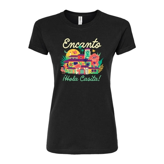 Encanto - Hola Casita - Juniors Fitted Graphic T-Shirt