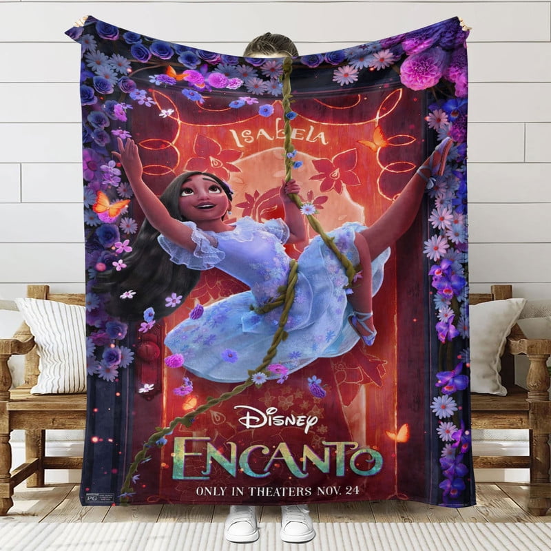 Encanto Isabella Throw Blanket Gifts for Fans Lover Girls Boys Women Present Hoodie Him Bed 40"x50"