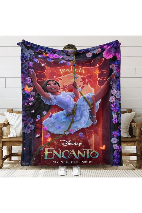 Encanto Isabella Throw Blanket Gifts for Fans Lover Girls Boys Women Present Hoodie Him Bed 40"x50"
