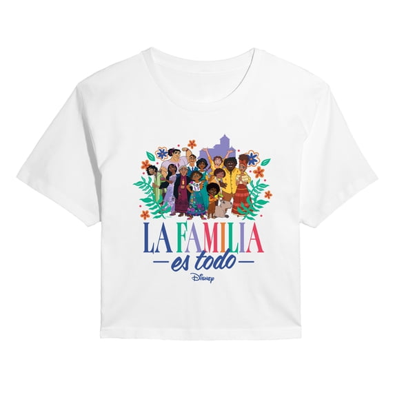 Encanto - La Familia Es Todo - Juniors Cropped Graphic T-Shirt