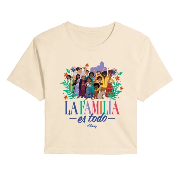 Encanto - La Familia Es Todo - Juniors Cropped Graphic T-Shirt