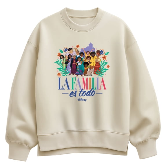 Encanto - La Familia Es Todo Women's Oversized Fleece Crew Sweatshirt