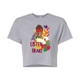 thumbnail image 1 of Encanto - Listen To Your Heart Dolores - Juniors Cropped Cotton Blend T-Shirt, 1 of 5
