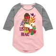 thumbnail image 1 of Encanto - Listen To Your Heart Dolores - Toddler & Youth Girls Raglan Graphic T-Shirt, 1 of 5