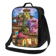 Encanto Lunch Bag Anime Lunch Tote Bag Reusable Insulated Lunch Box For Boys Girls Portable Lunch Bento Box For School College Work Office Picnic 10.5*8*4.5 Inch
