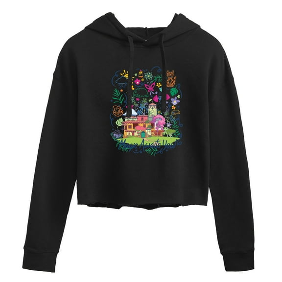Encanto - Magic Awaits You  - Juniors Cropped Pullover Hoodie