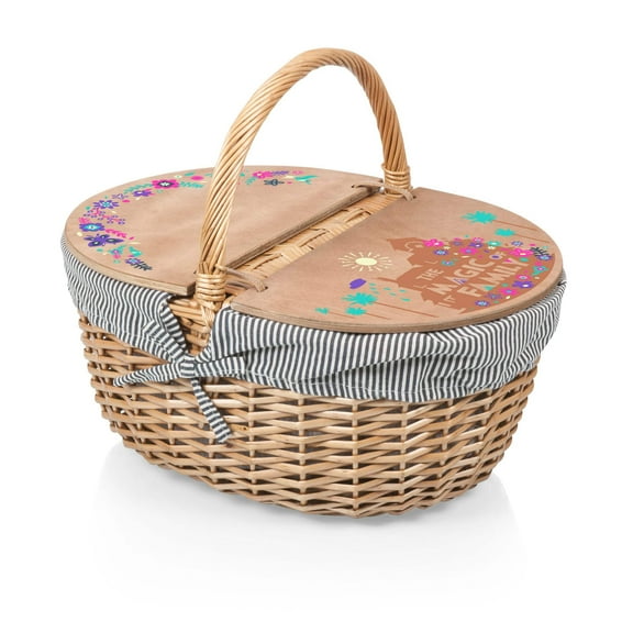 Encanto - Magic of Family - Country Picnic Basket, Navy Blue & White Stripe