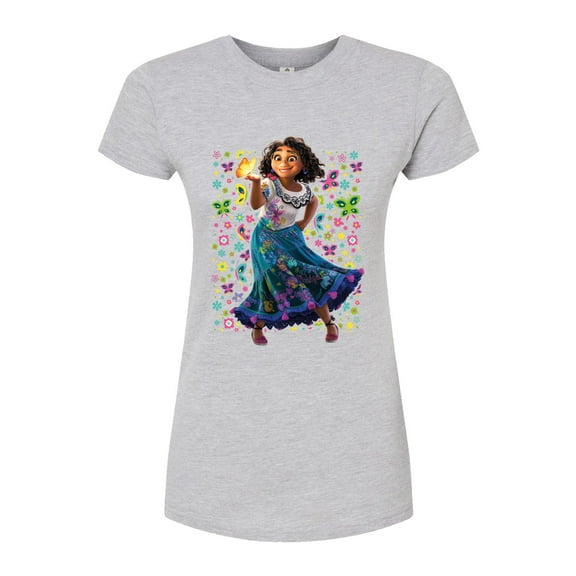 Encanto - Mirabel Butterflies - Juniors Fitted Graphic T-Shirt