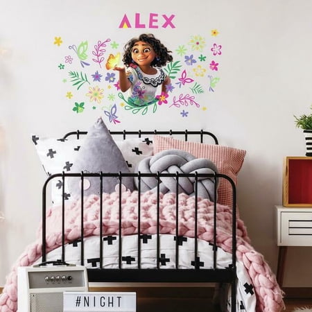 Encanto Mirabel Headboard Peel and Stick Giant Wall Decal With Alphabet