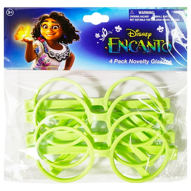 Encanto Party Favor Glasses Green, 4 Pack