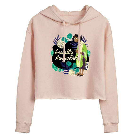 Encanto - Socially Awkward Bruno - Juniors Cropped Pullover Hoodie