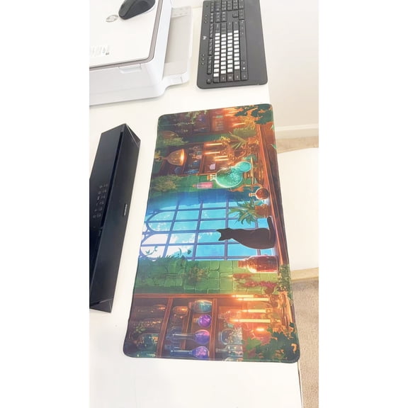 Encanto Style Magical Library Oversized Mouse Pad 23.6" X 11.5" Keyboard Mat