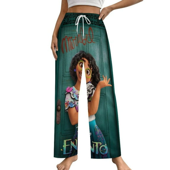 Encanto Womens Comfy Pajama PJ Pants Lounge Pants Sleepwear Drawstring PJ Bottoms Pants