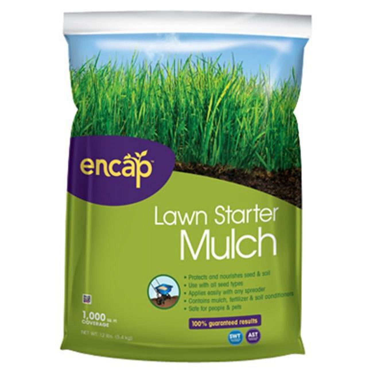 Encap 107414 12 lbs. 1000 sq. ft. Coverage Lawn Starter Mulch Pack