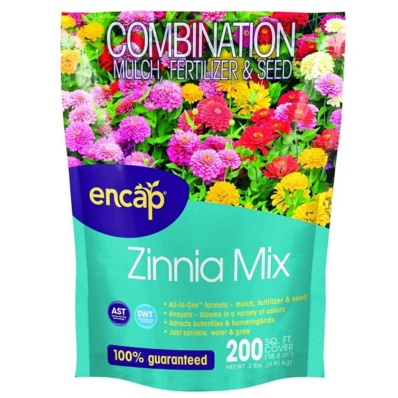 Encap 10806-6 Zinnia Cut Flower Mix, 2 Pounds
