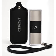 Encased 2-in-1 Case for KardiaMobile 6L - Clear Protective keyring Case, and Carrying Pouch with Wrist strap