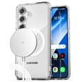 thumbnail image 1 of Encased 2-in-1 for Samsung Galaxy S25 Plus Phone Case (Compatible with MagSafe) with Magnetic Wireless Charger Included (Clear), 1 of 7