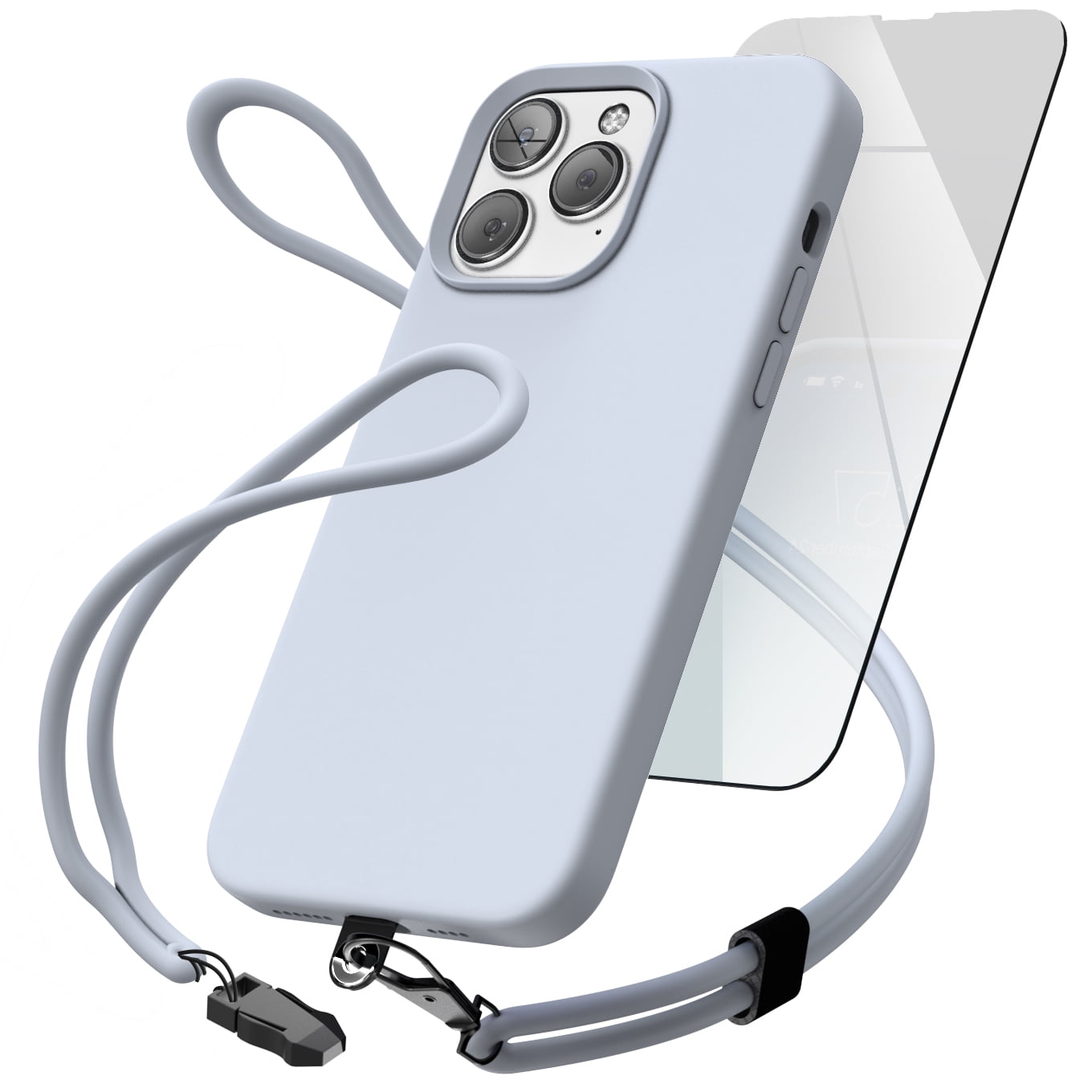 Encased 3-in-1 Set Designed for iPhone 14 Pro Max Silicone Case with ...
