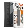 thumbnail image 1 of Encased Bando Series Designed for iPhone 14 Case with Hand Strap Loop and Screen Protector, Retail Packaging (Earthy Design), 1 of 6