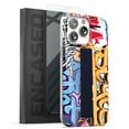 thumbnail image 1 of Encased Bando Series Designed for iPhone 14 PRO Case with Hand Strap Loop and Screen Protector (Cool Graffiti Art), 1 of 6