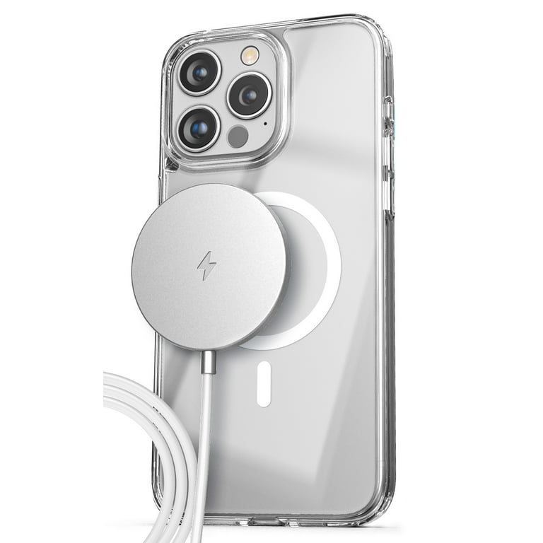 Encased Clear Case with Magnetic Wireless Charger Designed for