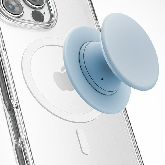 Encased Collapsible Magnetic Phone Grip (Compatible with MagSafe) Comfortable Silicone Holder for iPhone (Powder Blue)