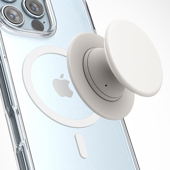 Encased Collapsible Magnetic Phone Grip (Compatible with MagSafe) Comfortable Silicone Holder for iPhone (Vanilla Cream)