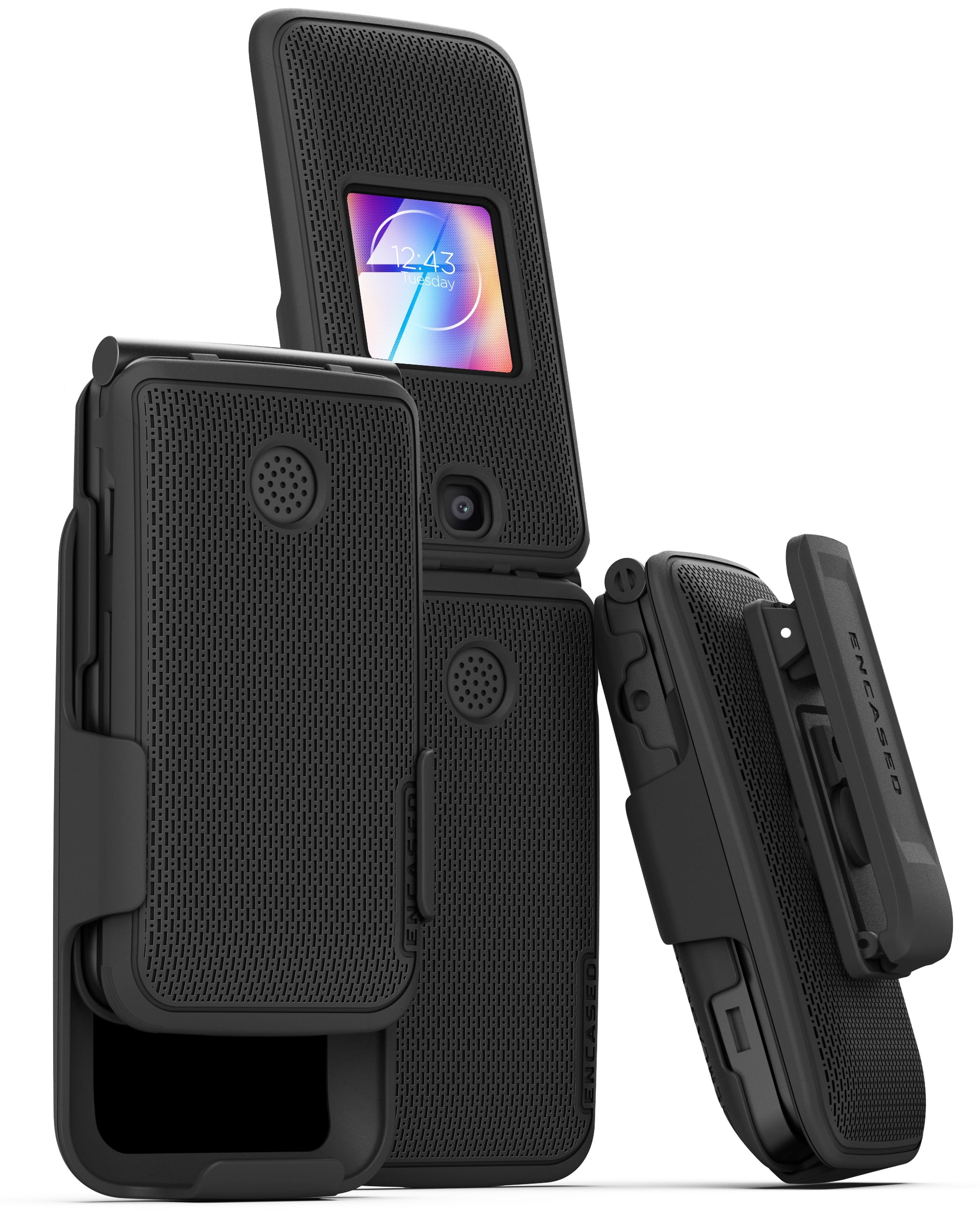 Encased DuraClip Designed for Alcatel Go Flip V,Slim Phone Case